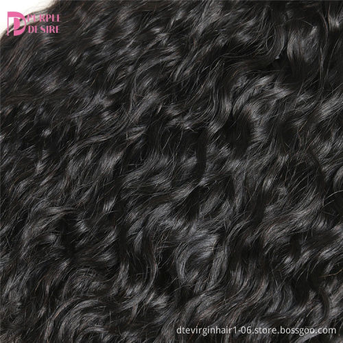 Free Sample 100% Virgin Unprocessed Hot Selling Wholesale Cheap Remy  Indian  Natural Wave Hair Bundles with Closure